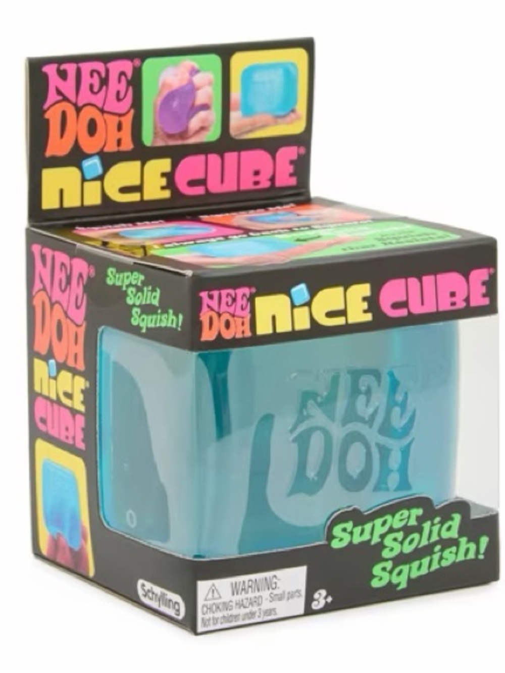 NeeDoh Nice Cube Super Solid Squish - blue